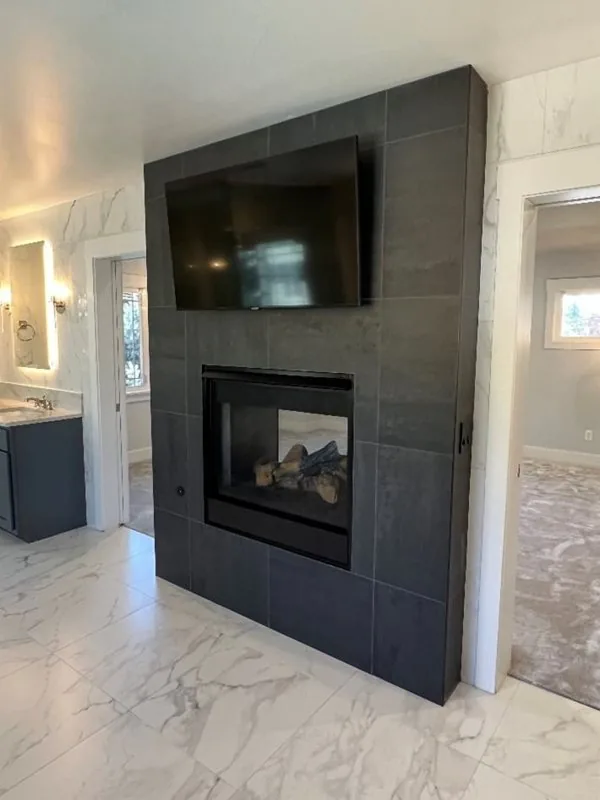 Living Room & Fireplace — Adams Estate — Whole-House Renovation, Fayetteville, Arkansas