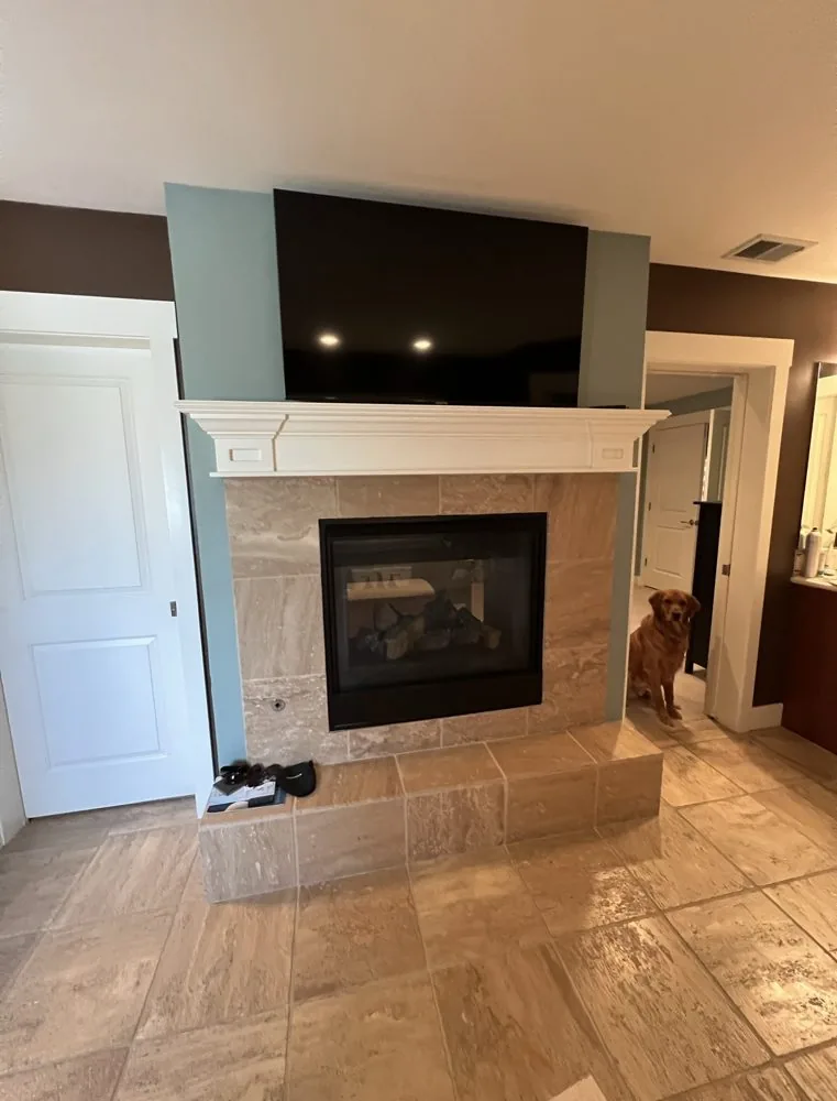 Fireplace Wall before